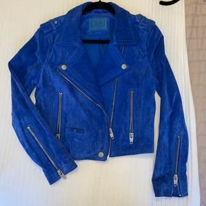 SL8 Genuine Suede cobalt blue Moro jacket